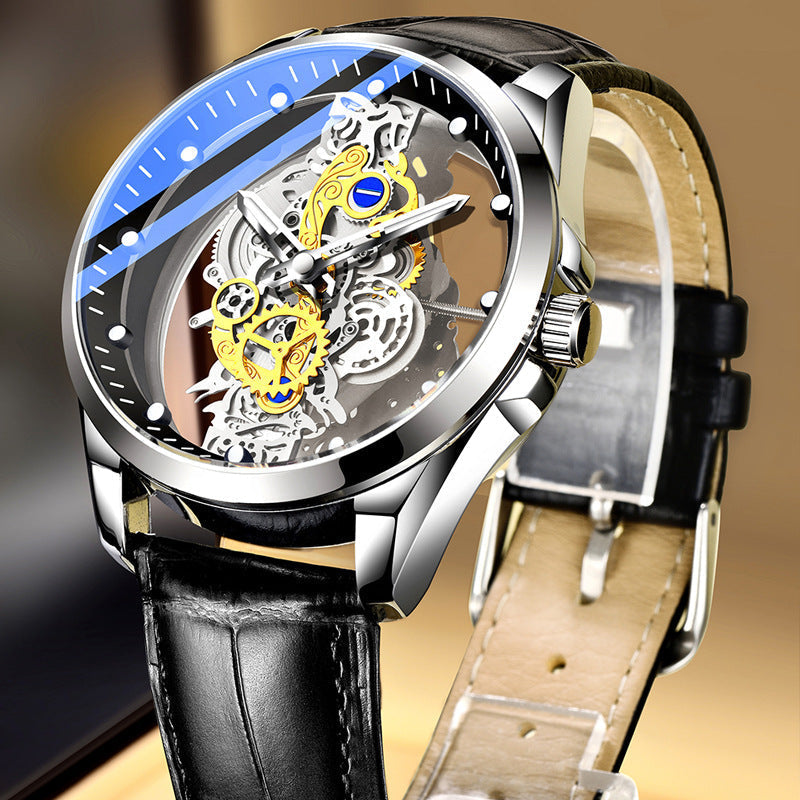 ⏳ Tijdelijk Aanbod ⏰ Dubbelzijdig Skeleton Horloge — Tourbillon-stijl Design