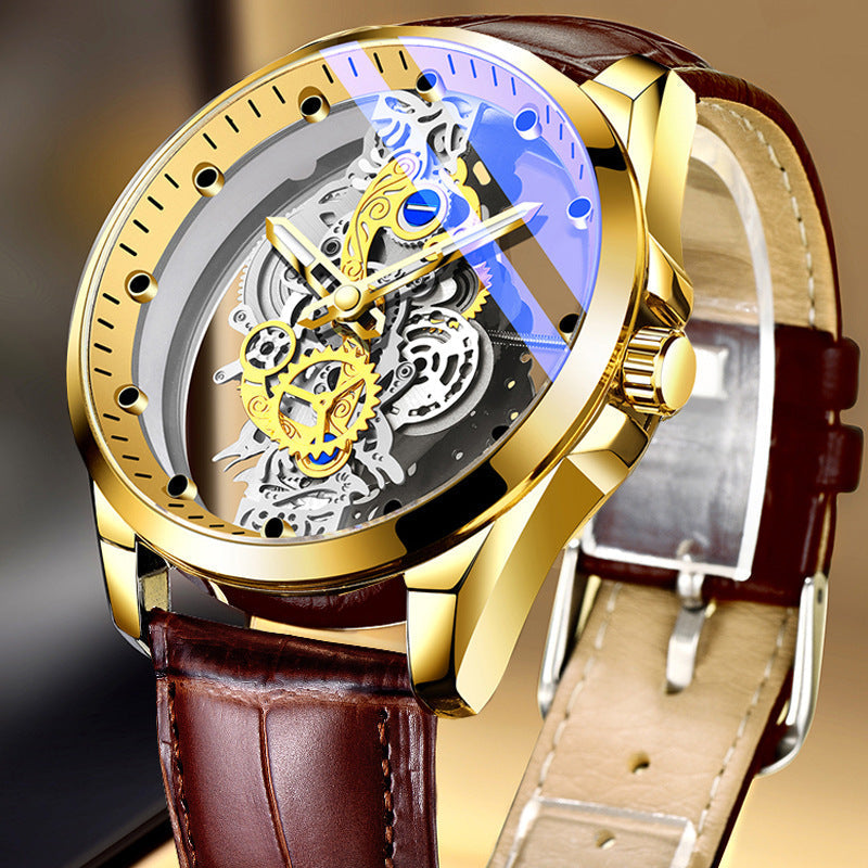 ⏳ Tijdelijk Aanbod ⏰ Dubbelzijdig Skeleton Horloge — Tourbillon-stijl Design