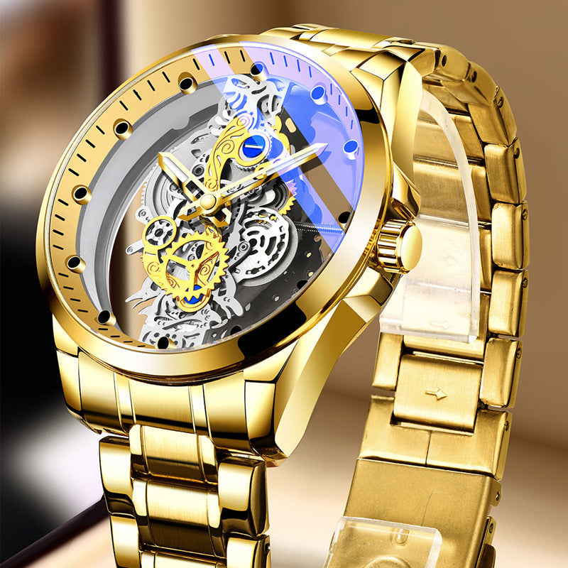 ⏳ Tijdelijk Aanbod ⏰ Dubbelzijdig Skeleton Horloge — Tourbillon-stijl Design