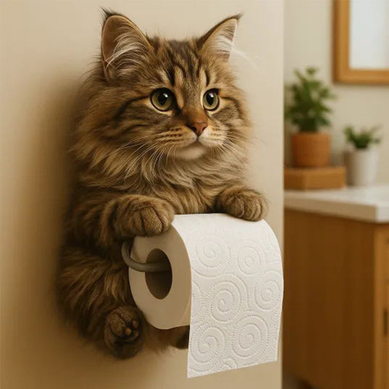 ⌛Specials van deze wee🧻Toiletpapierhouder voor katten aan de muur🐾