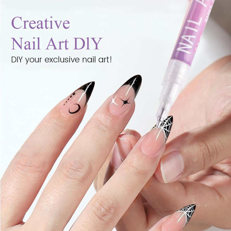 🎁Aanbieding: 50% korting⏳Set met nagelkunstpennen in 12 kleuren