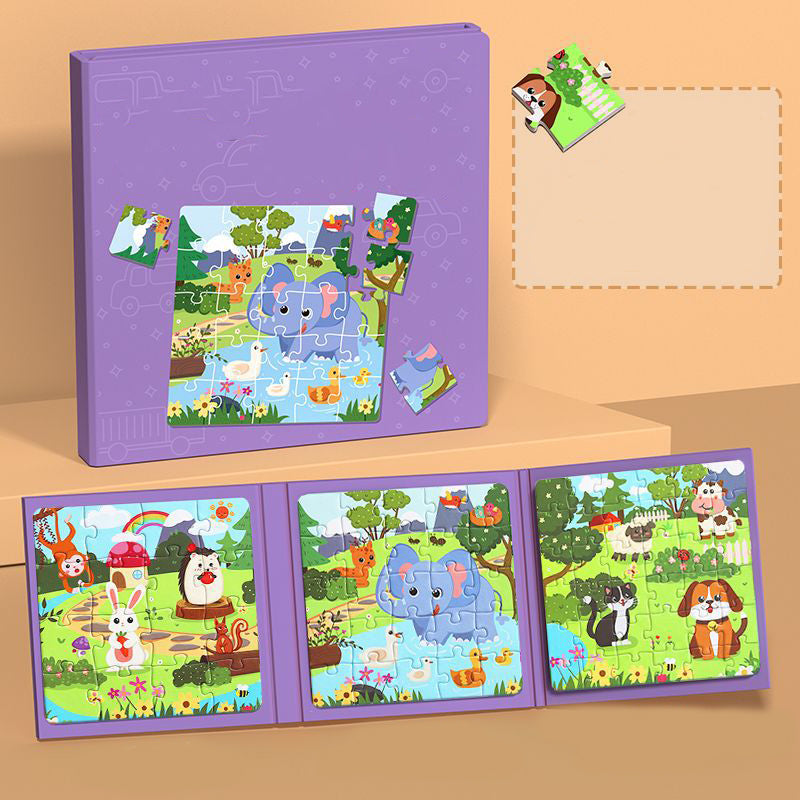 🌟Tijdelijk halve prijs - Magnetisch bouwboek voor kinderen🧠