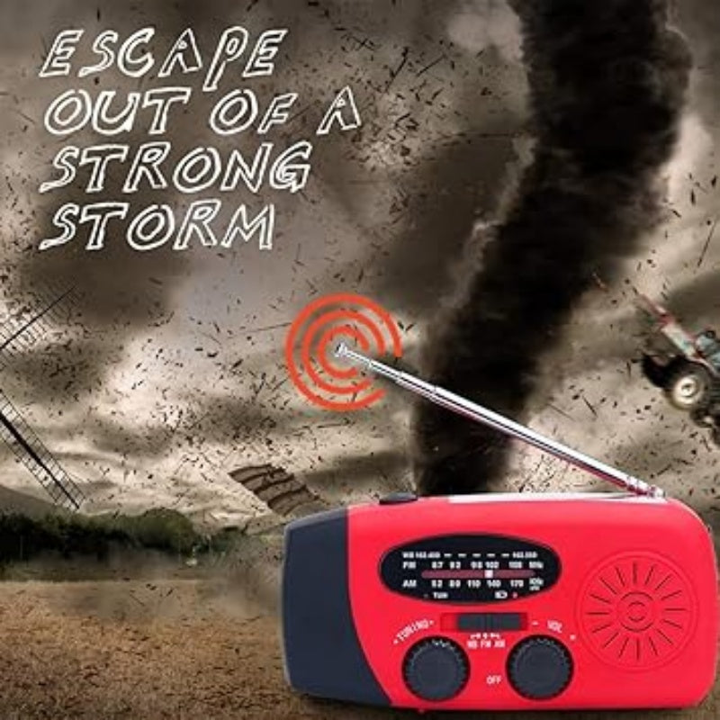 📻 Multifunctionele Draagbare Noodradio met Zonne-energie 🌞