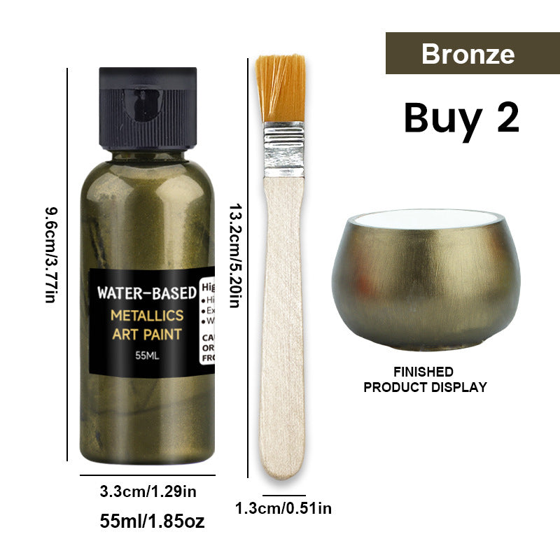 🎨✨ Levendige Metallic Kunstverf | Sneldrogend & Roestwerend, Glanzende Metallic Afwerking voor Hobby- & DIY-Projecten