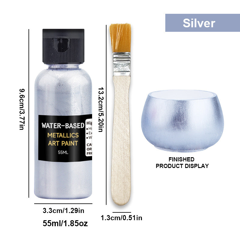 🎨✨ Levendige Metallic Kunstverf | Sneldrogend & Roestwerend, Glanzende Metallic Afwerking voor Hobby- & DIY-Projecten