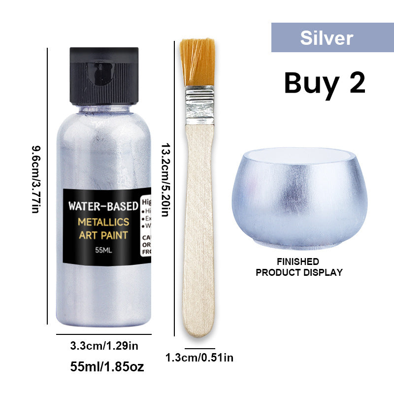 🎨✨ Levendige Metallic Kunstverf | Sneldrogend & Roestwerend, Glanzende Metallic Afwerking voor Hobby- & DIY-Projecten