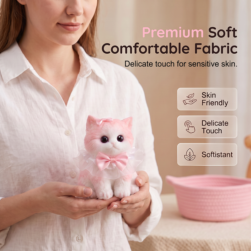 🐱 Squishy Kat Knuffel – Zachte Langzaam-Terugverende Stressverlichter 🧸