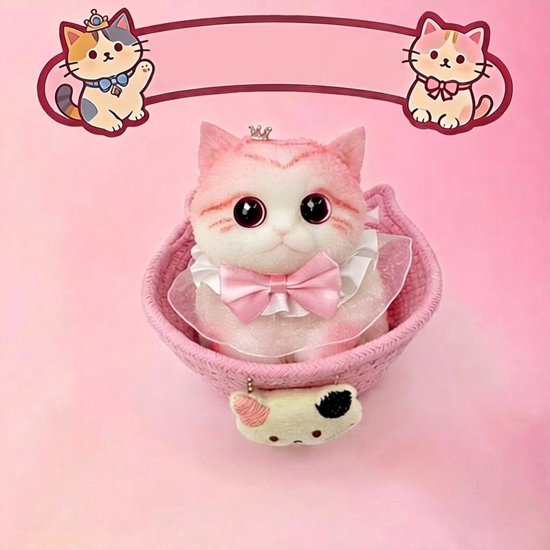 🐱 Squishy Kat Knuffel – Zachte Langzaam-Terugverende Stressverlichter 🧸