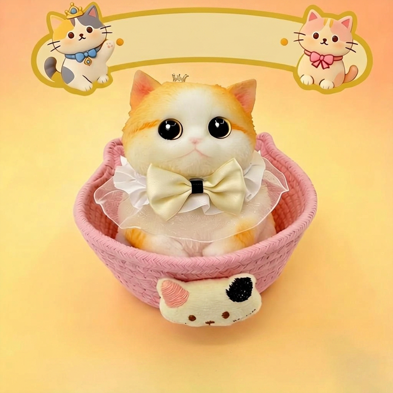 🐱 Squishy Kat Knuffel – Zachte Langzaam-Terugverende Stressverlichter 🧸