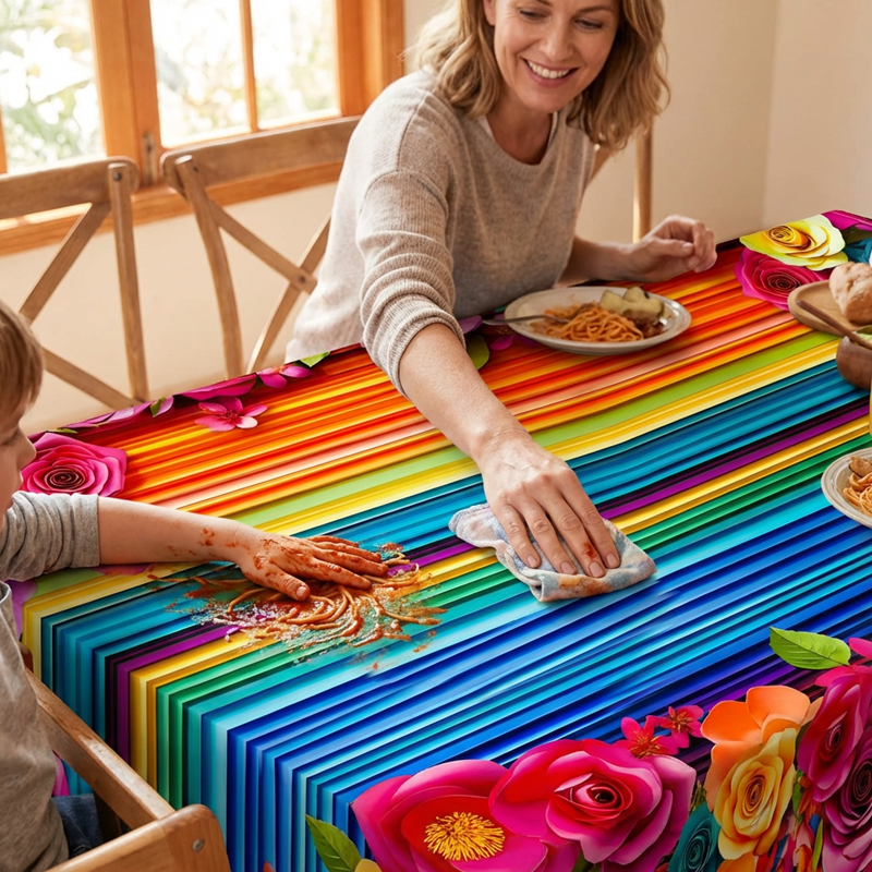 📢📢 50% korting! ⏰ Waterdicht bloementafelkleed — perfect voor diners & feestjes