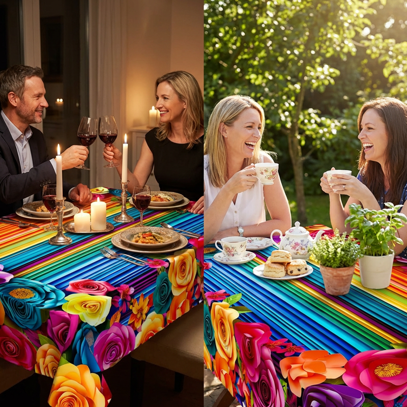📢📢 50% korting! ⏰ Waterdicht bloementafelkleed — perfect voor diners & feestjes
