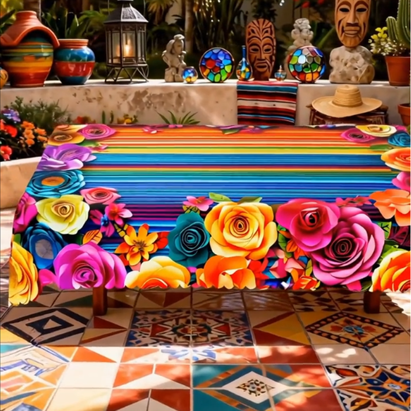 📢📢 50% korting! ⏰ Waterdicht bloementafelkleed — perfect voor diners & feestjes
