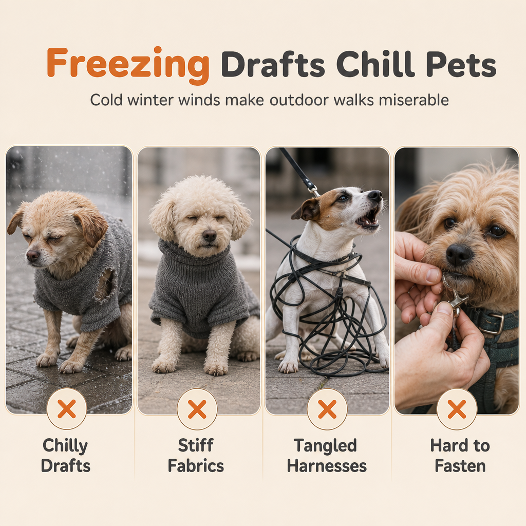 ⏳ 50% KORTING! Warme Winterhondenjas met Reflecterende Strepen & Harnas — Teddy Fleece & Dubbel Metalen D-Ring — Maten S-XL 🐶❄️