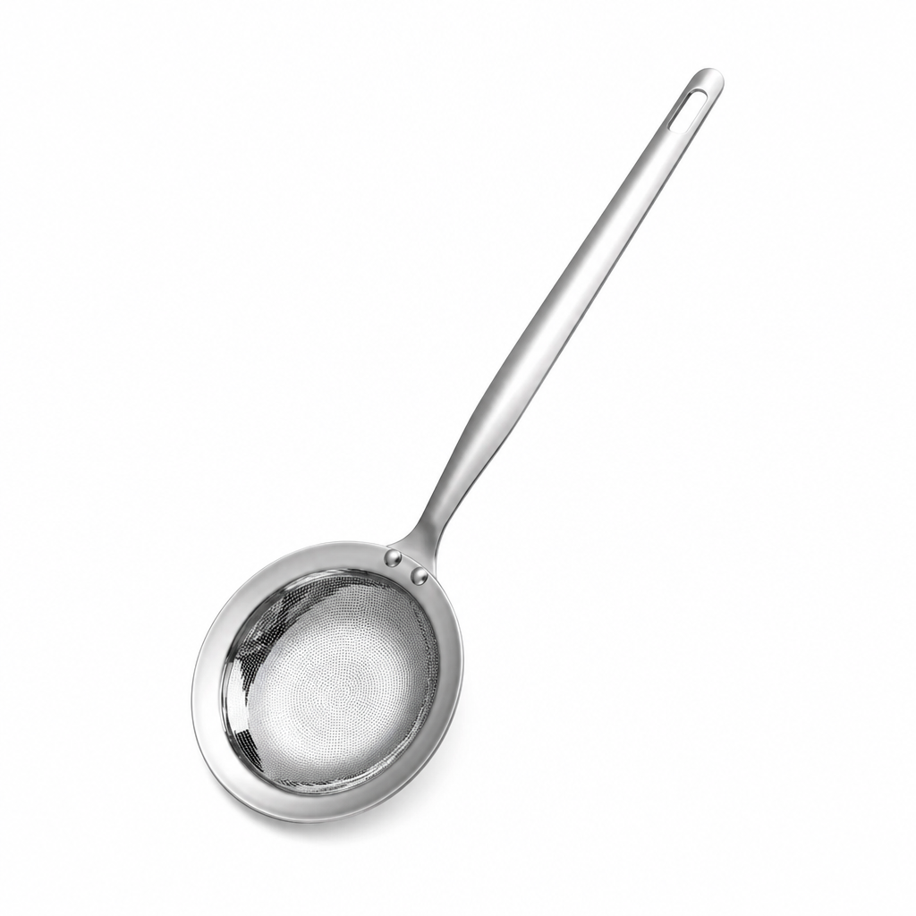 🥣 Fijnmazige Vet- & Schuimspaan – Vangt alles in één keer! 🥣
